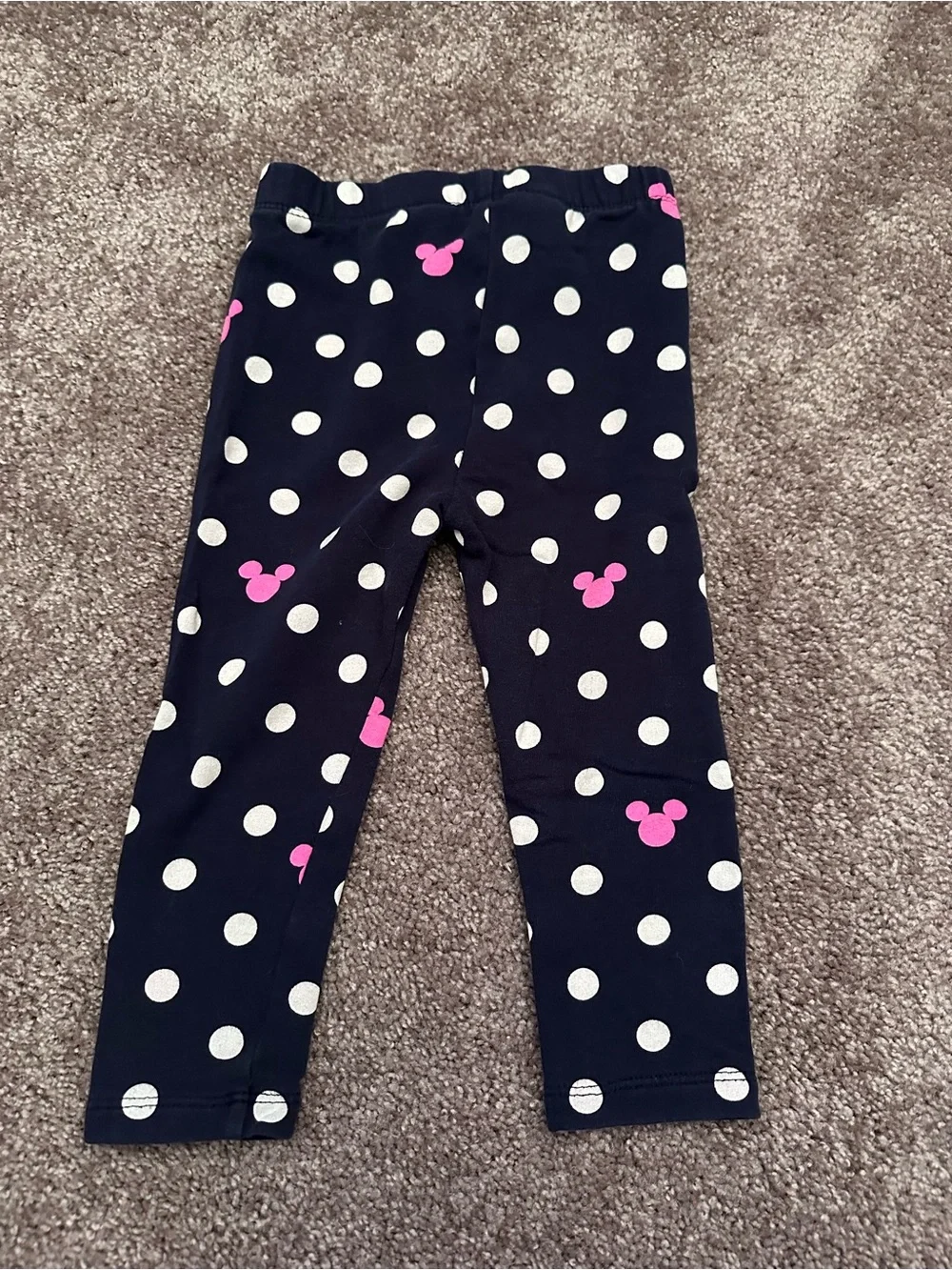 GAP x Disney Navy Polka Dot Leggings Size 2T